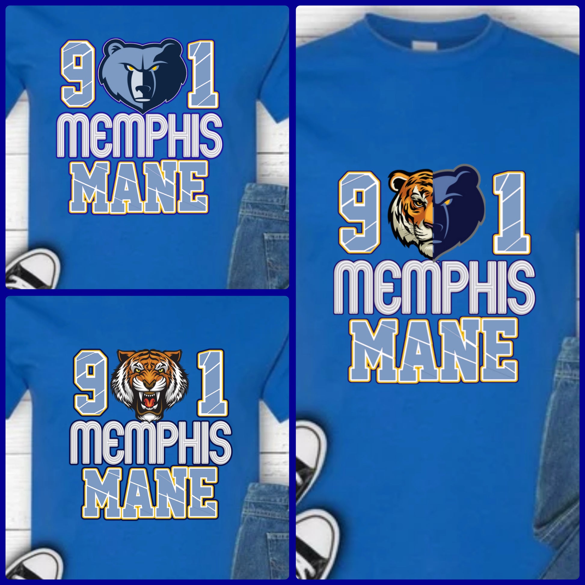 901 MANE Royal Blue shirts